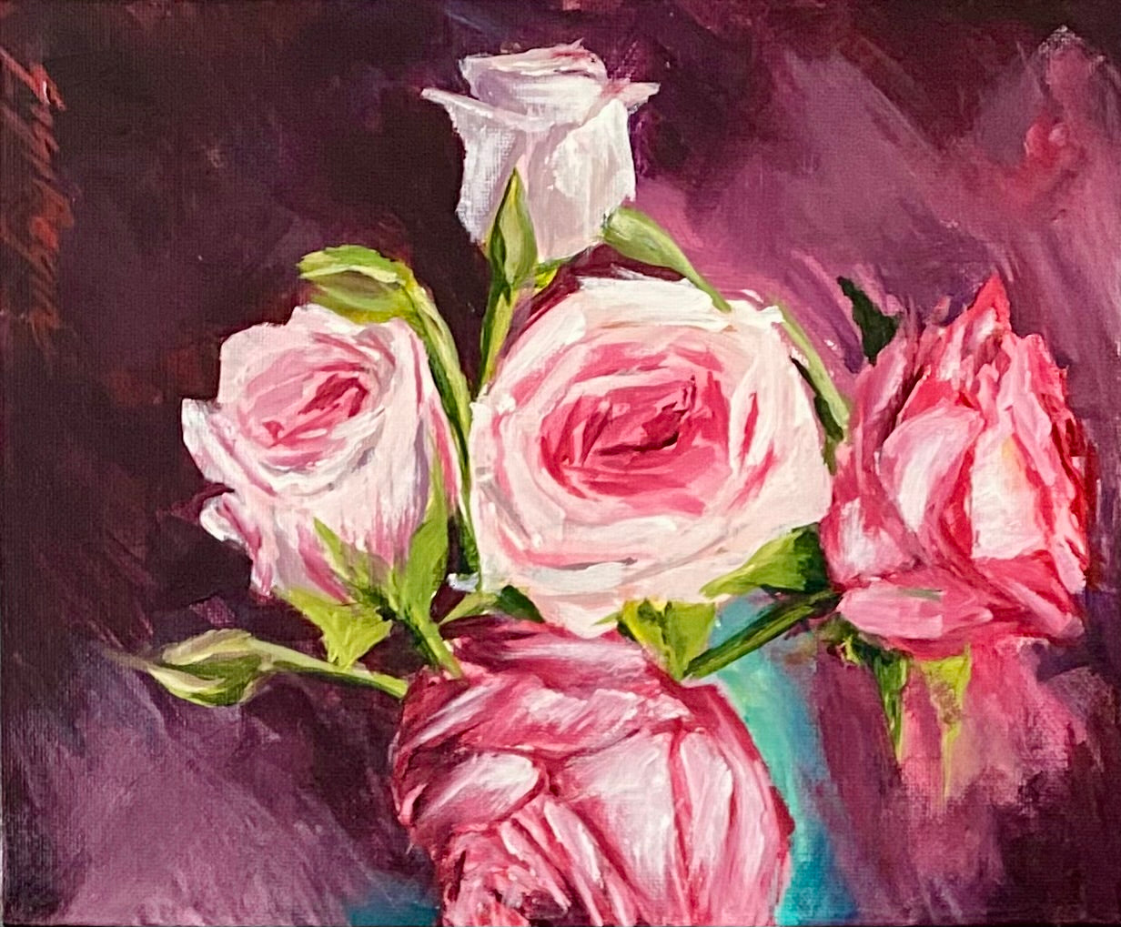 Roses in the purple